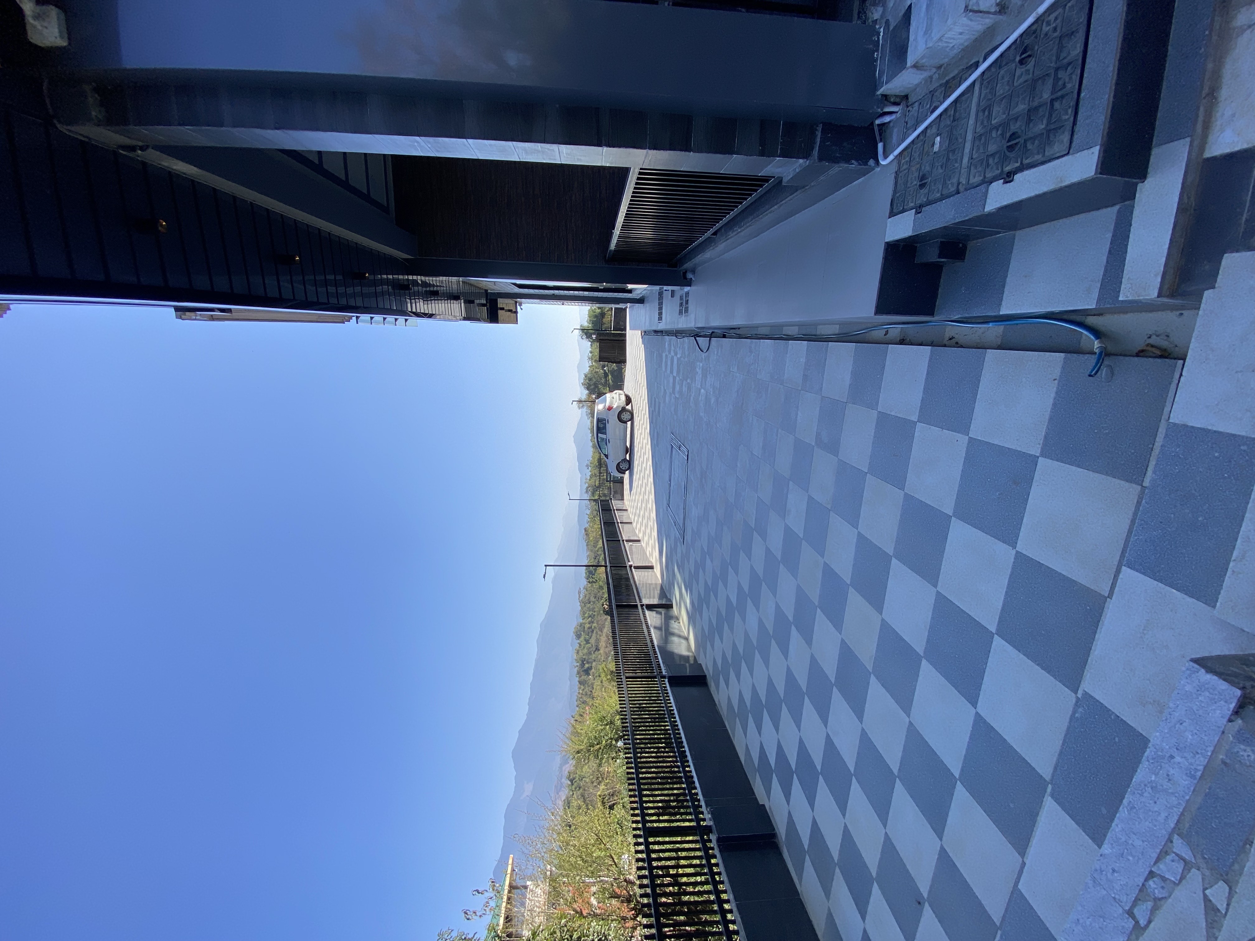 Villa entrance close